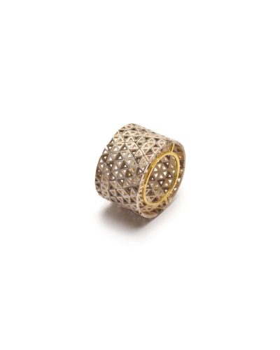 Stefano Marchetti, untitled, 2015, ring; gold, silver, 28 x 28 x 18 mm, €4000