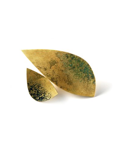 Graziano Visintin, untitled, 2007, brooch; gold, enamel, gold leaf, 56 x 80 mm, €7260