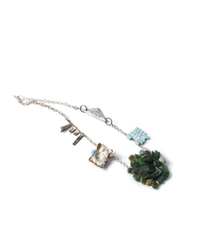 Lisa Walker, untitled, 1998-2020, necklace; silver, plastic, glue, photograph, ceramic, pounamu (New Zealand jade), aluminium, €4360