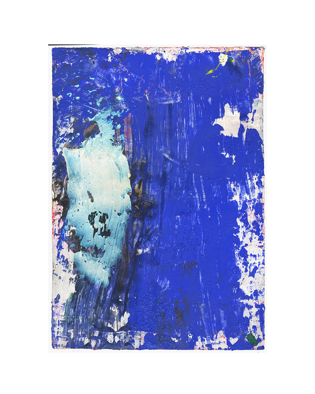 Piet Dieleman, untitled, 2020, painting, tempera, acrylic paint, laser wood print on paper, 385 x 275 mm, €930