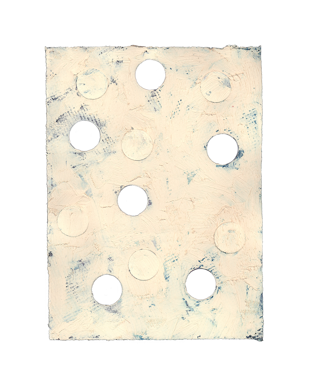 Piet Dieleman, untitled, 2020, painting, tempera paint, pigment on laser woodprint on paper, 390 x 285 mm, €930