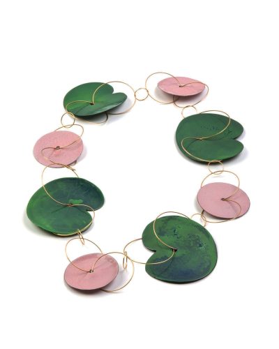Andrea Wippermann, Pink Waterlilies, 2007, necklace