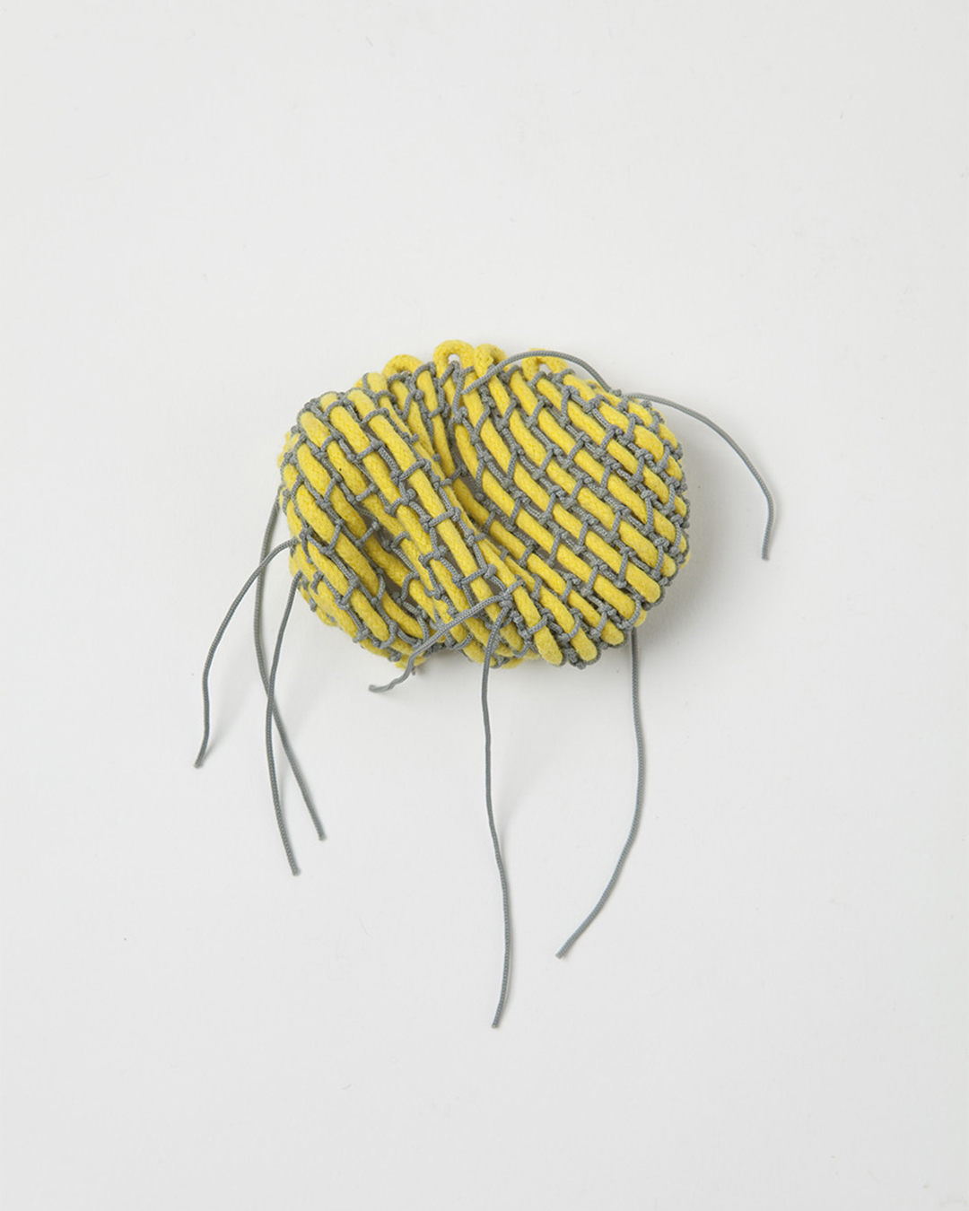 Yellow and Grey, brooch