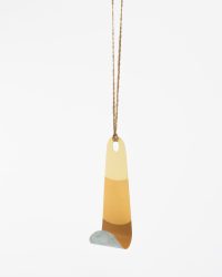 Lucy Sarneel HangOn-er, 2020 pendant; zinc, acrylic paint, varnish, yarn 135 x 45 x 25 mm