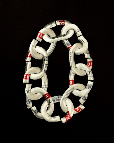 Veronika Fabian, Drunk Chain, 2020, necklace