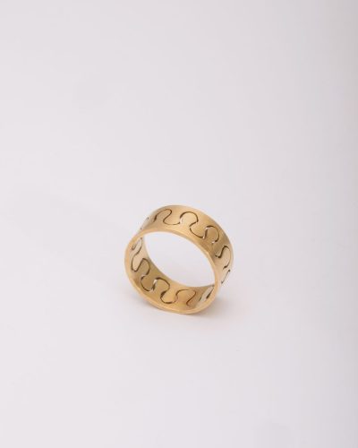 Herman Hermsen, Meanderring, 1995, ring, 18ct yellow gold