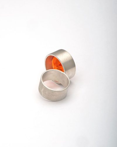 Herman Hermsen, untitled, 1998, ring, silver, synthetic stone - Afbeelding 3