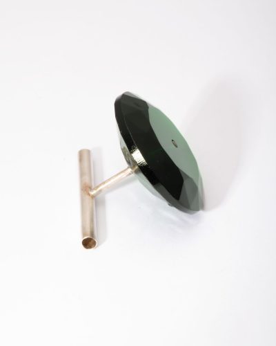 Herman Hermsen, untitled, 1986/2005, ring, silver, dark green glass - Image 2