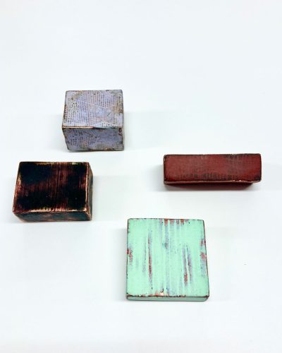 Nicole Beck, brooch, Box/Brick, 2023