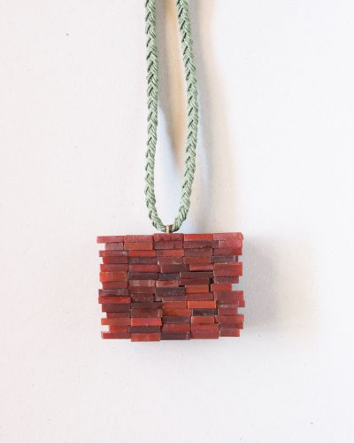 Pedro Sequeira, neckpiece, Brick Wall, 2024