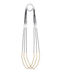 Annelies Planteijdt, Beautiful City – Gold and Blue Black White Light Years, 2024, necklace