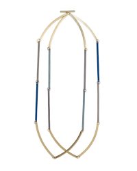 Annelies Planteijdt, Beautiful City – Gold and Dynamic Sky Blue Light Years, 2024, necklace