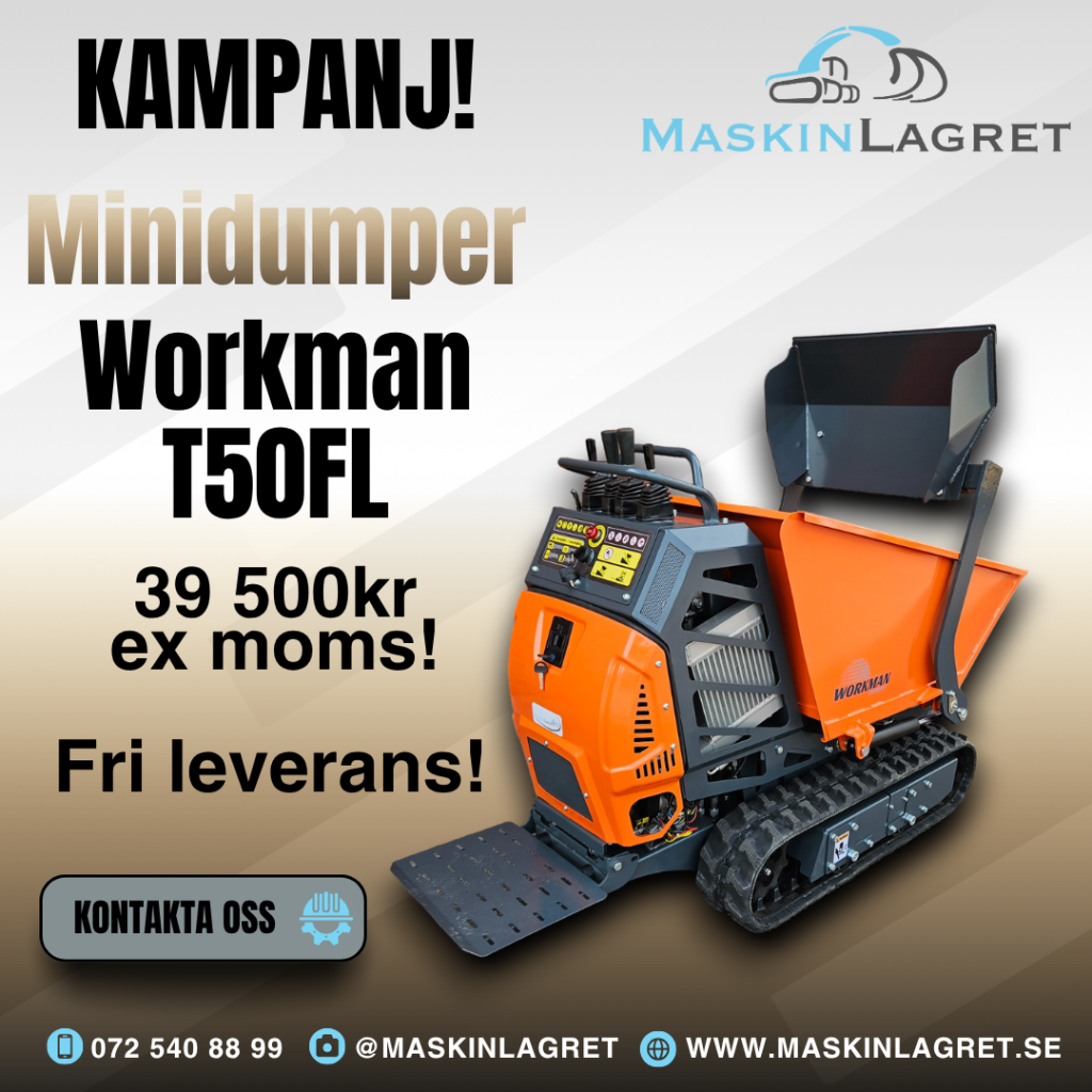 Minidumper Workman T50FL larvdumper dumper Maskinlagret