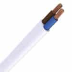wit 2X0,75mm² per meter