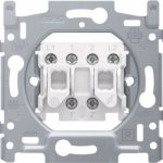 Sokkel wisselschakelaar + drukknop 10A 250V AC, NO 170-05600