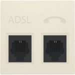 Centraalplaat voor ADSL/VDSL splitter, crème