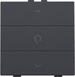 Home Control enkelvoudige bediening dimmer met 3-voudige toets, antraciet
