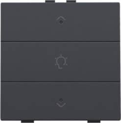 Home Control enkelvoudige bediening dimmer met 3-voudige toets+led, antraciet