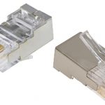 PLUG RJ45 SHIELDED SOLID/STRANDED ROUND 24/26 AWG