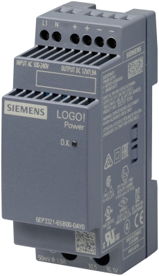 LOGO!POWER 12V/1.9A gestabiliseerde voeding 100-240 V AC output: 12V/1.9A DC