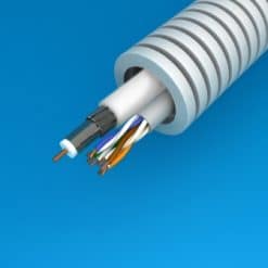Flex buis 20mm + datakabel U/UTP5E-4P + TRI6 Coax