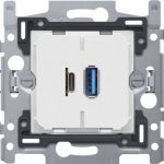 Niko Dubbele smart USB-A en USB-C lader 420-00512