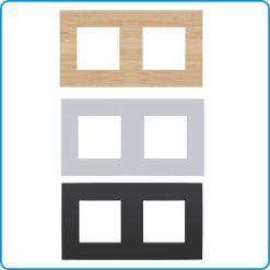 Niko afdekplaat (71mm) 2-voudig horizontaal