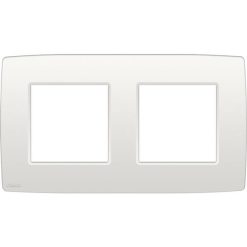 Afdekplaat (71mm) 2-voudig horizontaal, wit