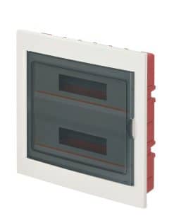 inbouwkast 36 module+kit IP40 met aardingsrail WIT