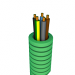 Green Flex 5G1,5 mm voorbedrade buis 16mm LS0H groen + installatie H07Z1-U (rol 100 meter)