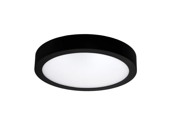 Unibright led opbouwer zwart diam 180 mm mn18014wbcct