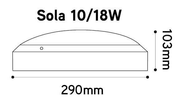 Integratech led armatuur sola sensor+nood so183sde