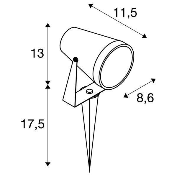 SLV SAMRINA SP single QPAR51 zwart 1004757