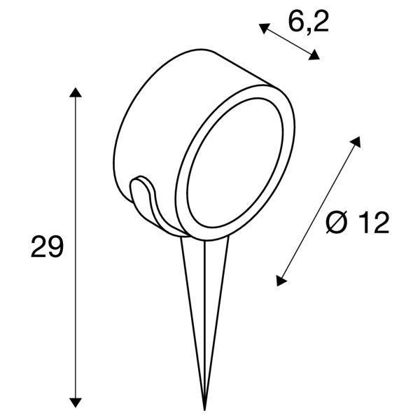 SLV SITRA 360 SPIKE TCR-TSE antraciet 231525