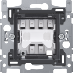 Niko Sokkel voor een tweepolige schakelaar Rocker of Toggle 10 AX/250 Vac, insteekklemmen, klauwbevestiging 171-01205