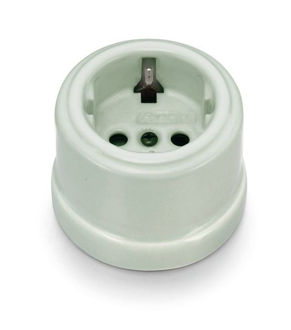 Fontini Socket with side earth contact Green/Vert ille 30.202.86.2