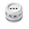 Fontini Socket without earth Blue/silver decor 30.205.61.2