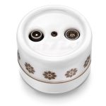 Fontini TV/SAT intermediate socket A Brown/gold decor 30.713.63.2