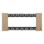 BTICINO - Living Now afdekplaat 6 modules oak voor houder ref K4706 - KA4806LM