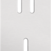 NIKO Tweevoudige afdekplaat voor een tweevoudige en enkelvoudige schakelfunctie - Verticaal 71 mm centerafstand - NIKO Rocker Alu Grey Brushed 155-56854