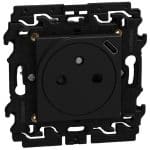 Bticino LIGHT NOW ctdoos 2P+A +USB-C 2 mod - zwart