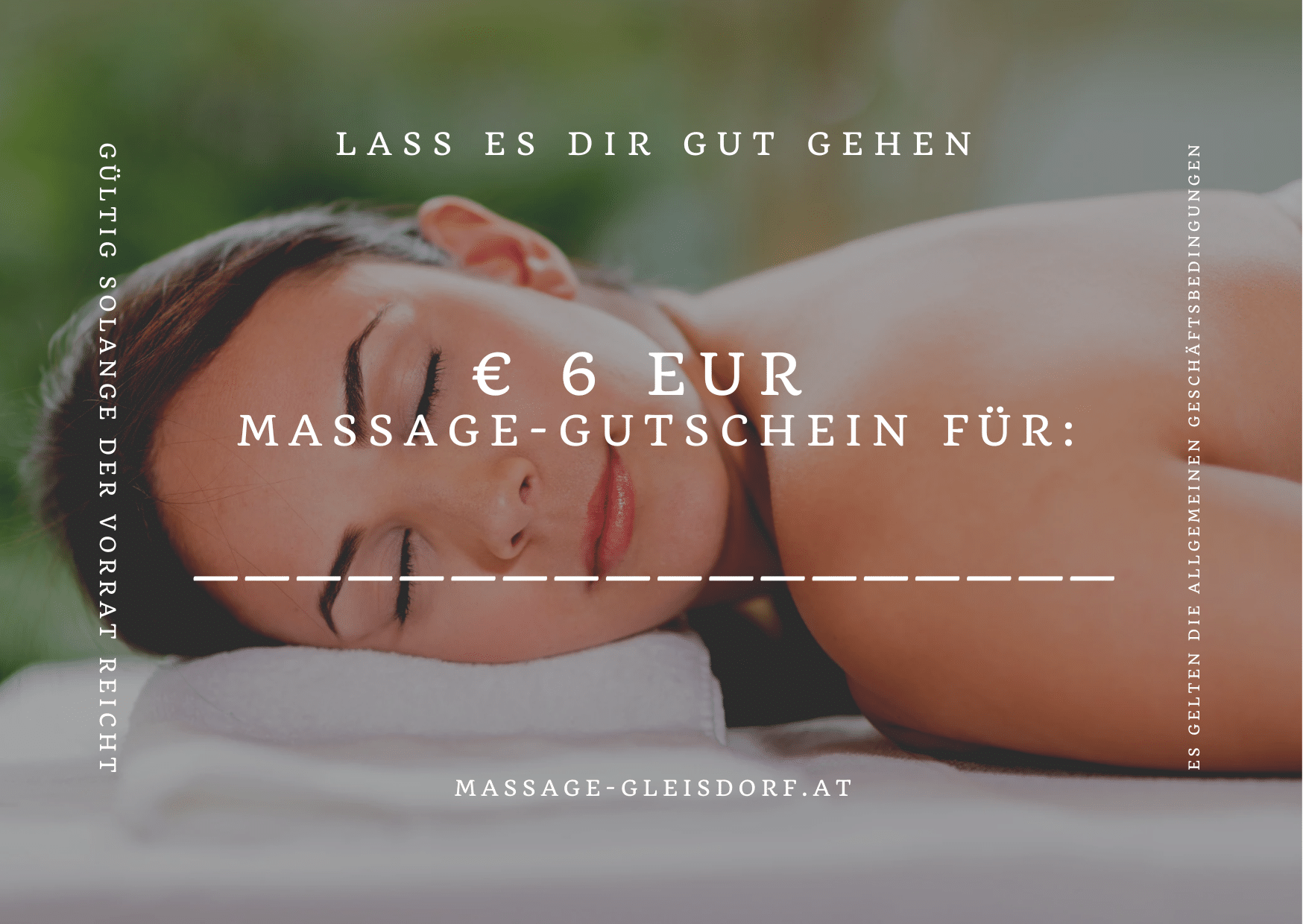 Massagegutschein Massage Gutschein