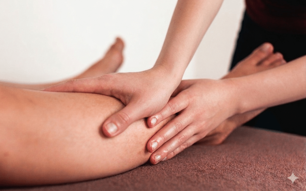 massage, média, détente, huile, pieds, jambes, lourd, circulation, assouplissement, ventre, organe, émotion, corps, adapté, massothérapeute, burnout, stress, fatigue, douleur, maladie, symptôme, bien-être, sérénité, apaisé, sourire, humeur, sommeil, praticien, thérapeute, personne, individu, détente, relaxation, repos, digestion, soins, rendez-vous, endométriose, adénomyose, Bruxelles, Waterloo, Magali, massothérapeute, massothérapie, masseuse