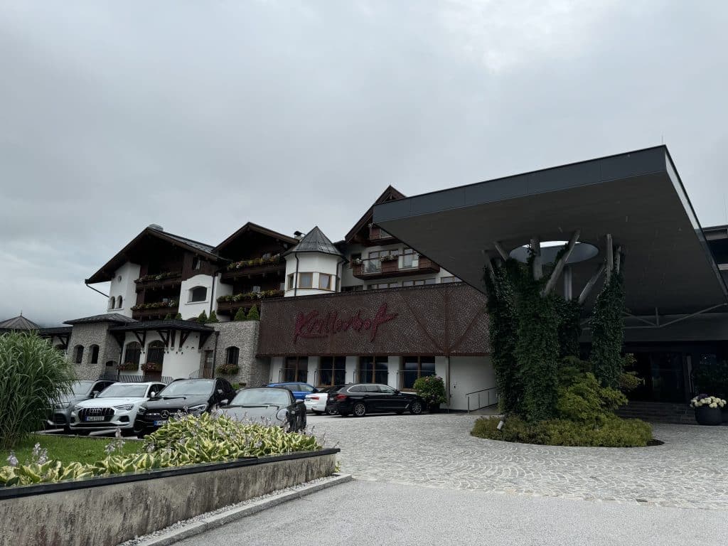 Front view of the Krallerhof Hotel at Rain 6, 5771 Leogang, Austria