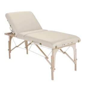 Earthlite Avalon XD Tilt Transportabel Massagebriks Med Vipryg - Vanilla | Cremehvid- Transportabel brikse - Sammenklappelig - Hos BodyMindCompany