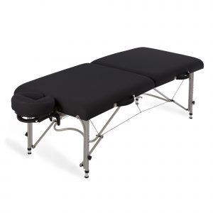 Earthlite Luna Transportabel Letvægts Massagebriks - Black | Sort- Transportabel brikse - Sammenklappelig - Hos BodyMindCompany