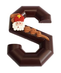 Chocolade letter puur massief