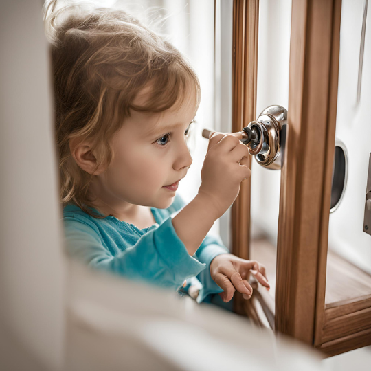 HOW TO ENTERTAIN YOUR CHILD WHILE CHANGING THE LOCK