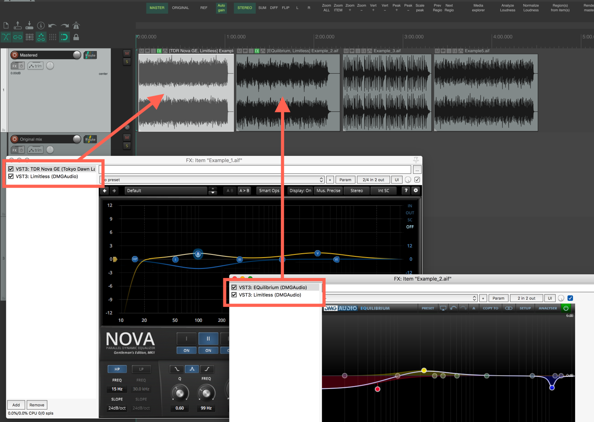 Three must-know features in Reaper for mastering - Mastering Explained