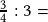 \frac{3}{4}:3=